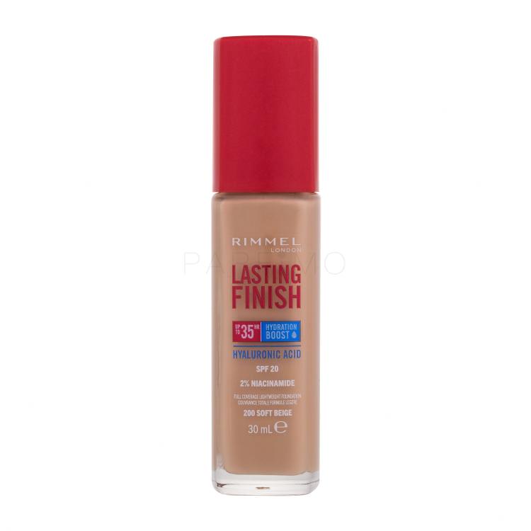Rimmel London Lasting Finish 35H SPF20 Fond de ten pentru femei 30 ml Nuanţă 200 Soft Beige