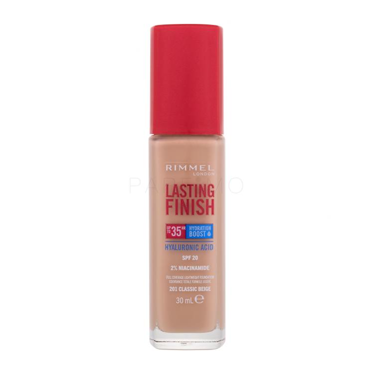 Rimmel London Lasting Finish 35H SPF20 Fond de ten pentru femei 30 ml Nuanţă 201 Classic Beige