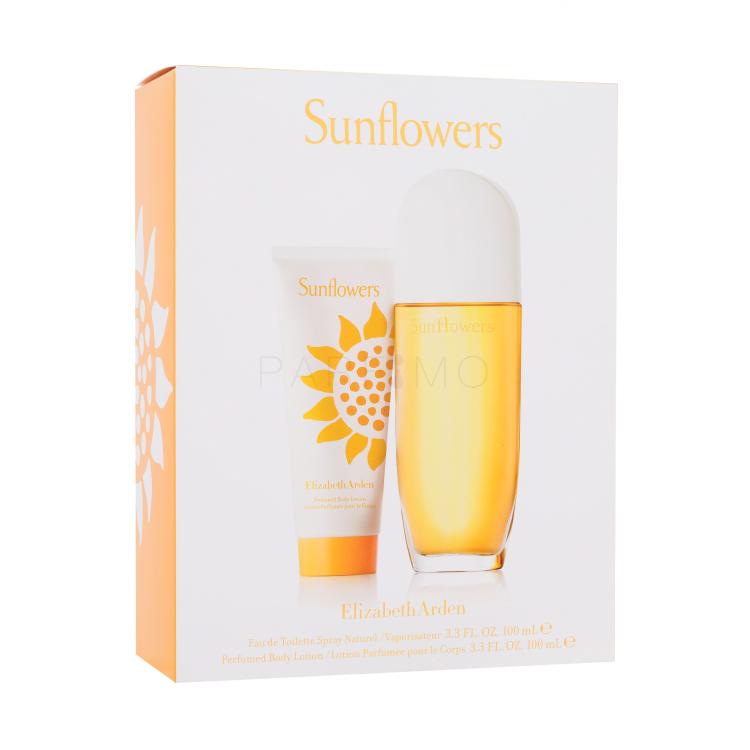 Elizabeth Arden Sunflowers Set cadou EDT 100 ml + Lapte de corp 100 ml