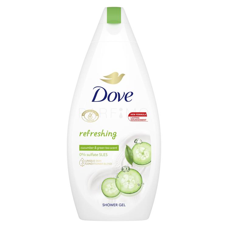 Dove Refreshing Cucumber &amp; Green Tea Gel de duș pentru femei 450 ml