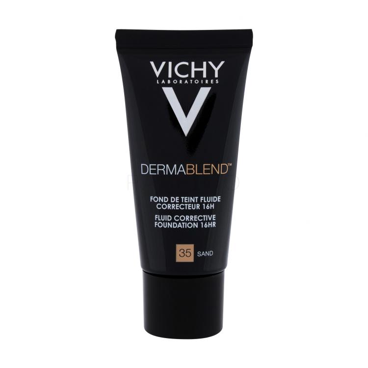 Vichy Dermablend™ Fluid Corrective Foundation SPF35 Fond de ten pentru femei 30 ml Nuanţă 35 Sand Cutie cu defect