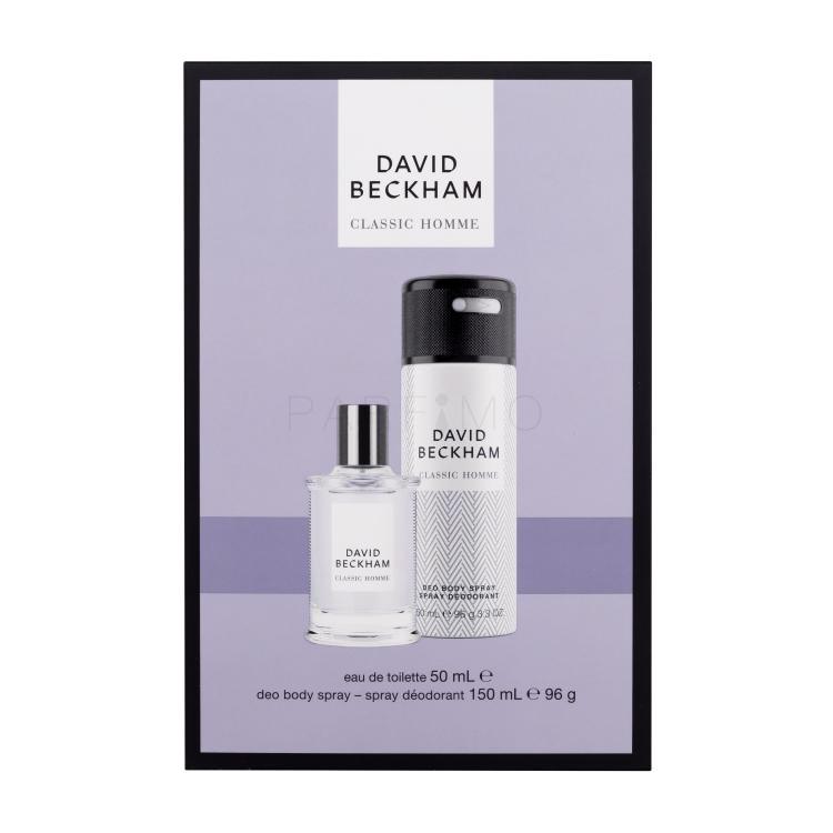 David Beckham Classic Homme Set cadou Apă de toaletă 50 ml + deodorant 150 ml