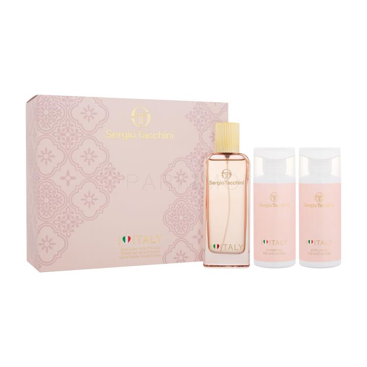 Sergio Tacchini I Love Italy Set cadou Apă de toaletă 100 ml + gel de duș 100 ml + loțiune de corp 100 ml