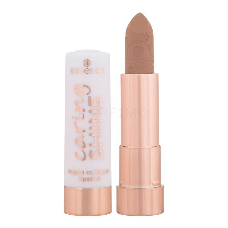 Essence Caring Shine Vegan Collagen Lipstick Ruj de buze pentru femei 3,5 g Nuanţă 206 My Choice