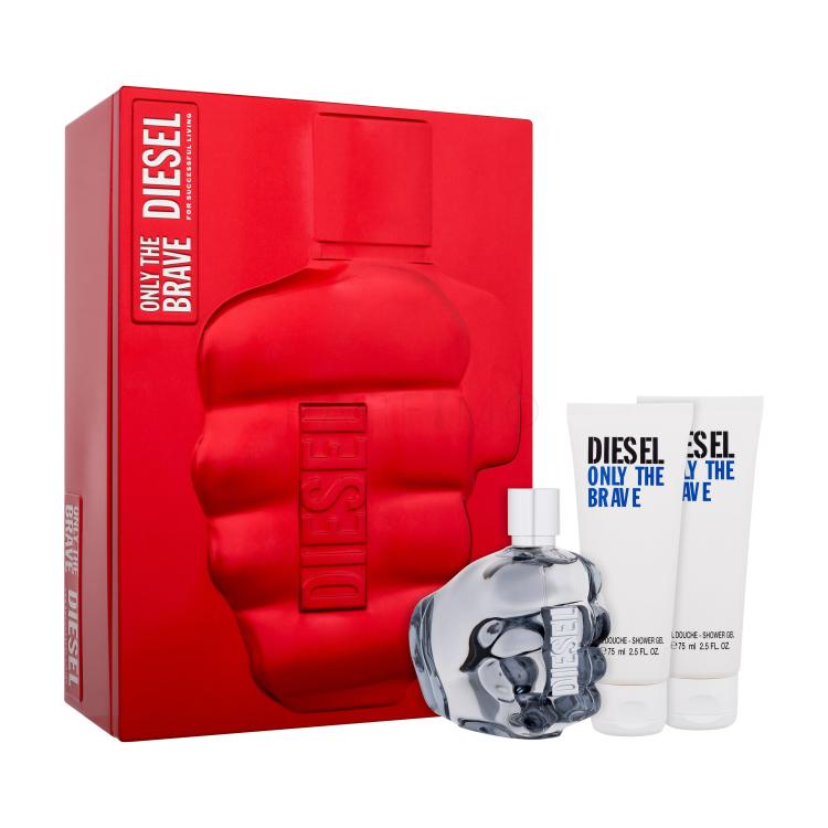 Diesel Only The Brave Set cadou Apă de toaletă 125 ml + gel de duș 2 x 75 ml