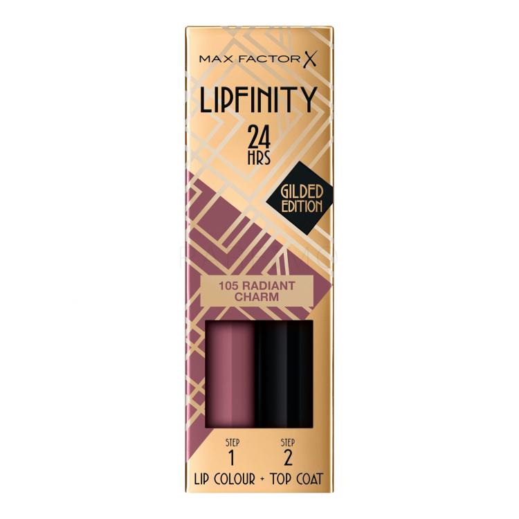 Max Factor Lipfinity 24HRS Lip Colour Ruj de buze pentru femei 4,2 g Nuanţă 105 Radiant Charm