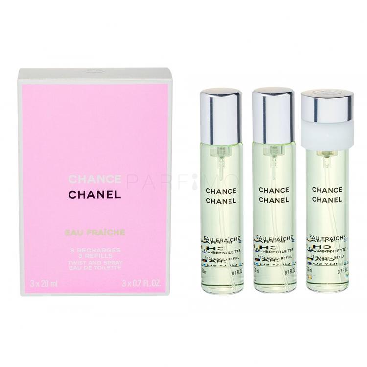 Chanel Chance Eau Fraîche Apă de toaletă pentru femei Rezerva 3x20 ml
