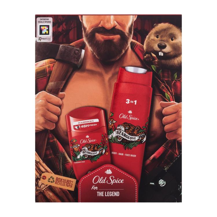 Old Spice Bearglove Set cadou Deostick 50 ml + gel de duș 3în1 250 ml