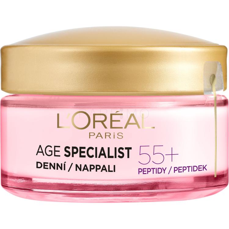 L&#039;Oréal Paris Age Specialist 55+ Anti-Wrinkle Brightening Care Cremă de zi pentru femei 50 ml