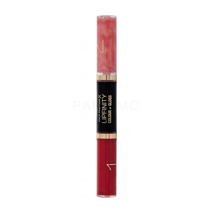 Max Factor Lipfinity Colour + Gloss Ruj de buze pentru femei 2x3 ml Nuanţă 560 Radiance Red