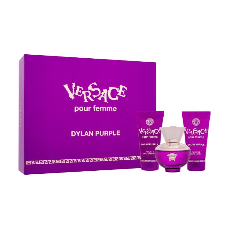 Versace Pour Femme Dylan Purple Set cadou Apă de parfum 50 ml + gel de duș 50 ml + loțiune de corp 50 ml
