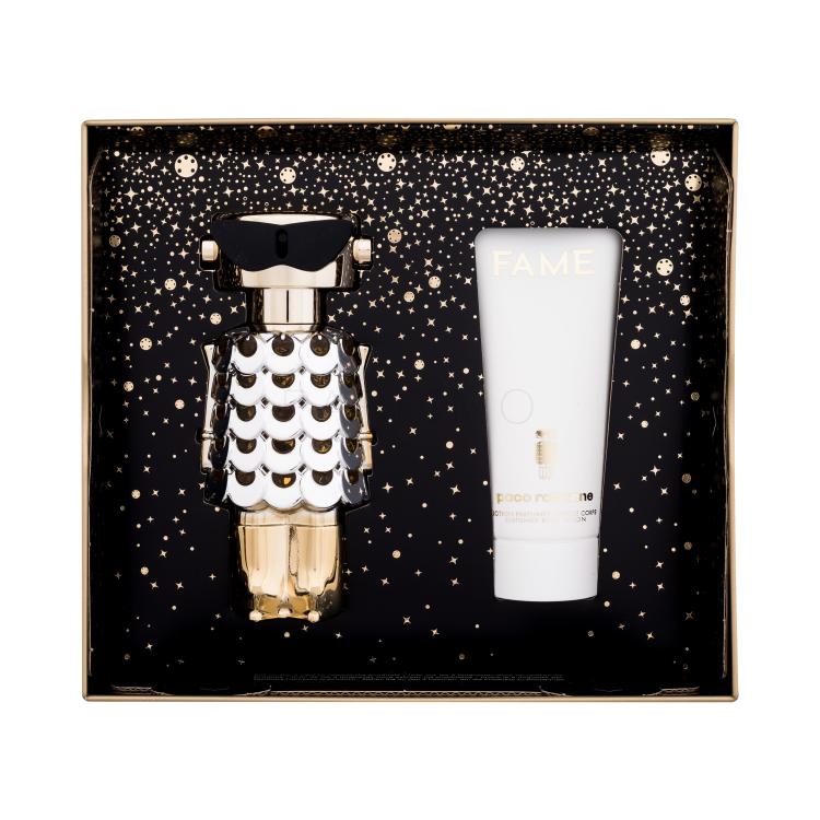 Paco Rabanne Fame Set cadou Apă de parfum 80 ml + loțiune de corp 100 ml + cutie de metal