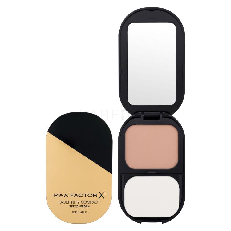 Max Factor Facefinity Compact SPF20 Fond de ten pentru femei 10 g Nuanţă 005 Sand