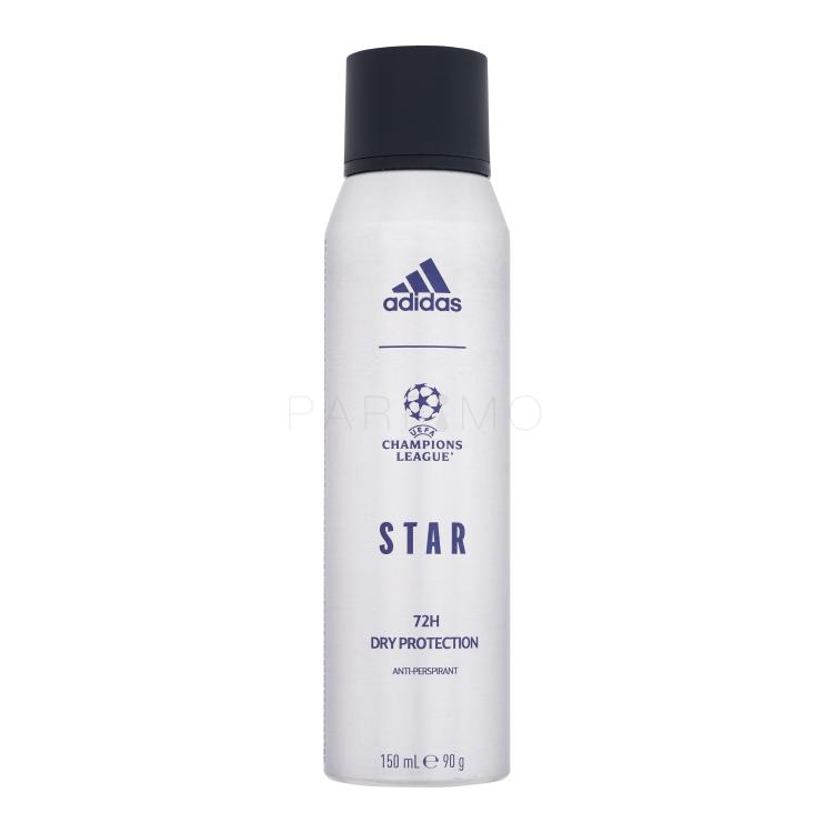 Adidas UEFA Champions League Star 72H Antiperspirant pentru bărbați 150 ml