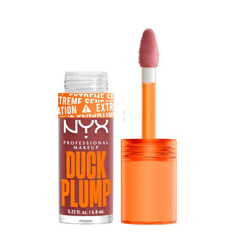 NYX Professional Makeup Duck Plump Luciu de buze pentru femei 6,8 ml Nuanţă 08 Mauve Out Of My Way