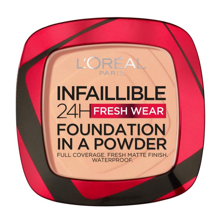 L&#039;Oréal Paris Infaillible 24H Fresh Wear Foundation In A Powder Fond de ten pentru femei 9 g Nuanţă 200 Golden Sand