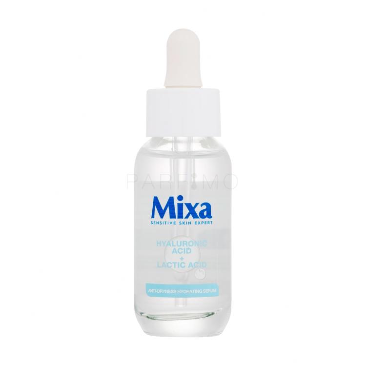 Mixa Hyaluronic Acid + Lactic Acid Anti-Dryness Hydrating Serum Ser facial pentru femei 30 ml
