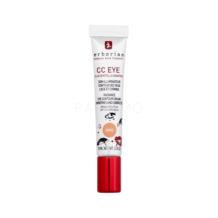 Erborian CC Eye Radiance Eye Contour Cream Cremă CC pentru femei 10 ml Nuanţă Doré