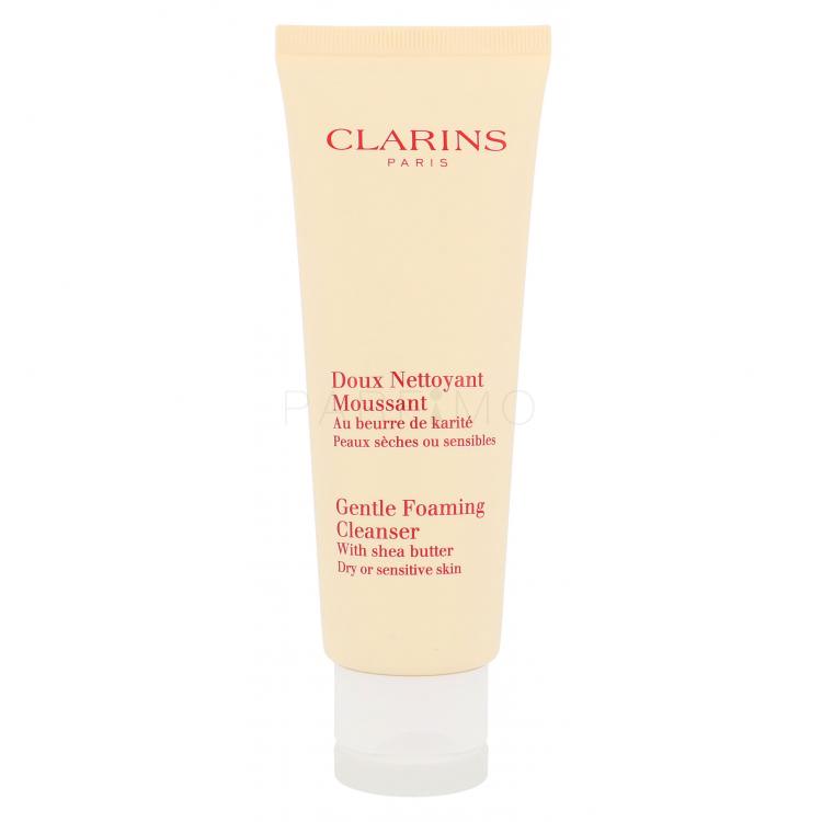 Clarins Gentle Foaming Cleanser Dry Skin Spumă facială pentru femei 125 ml