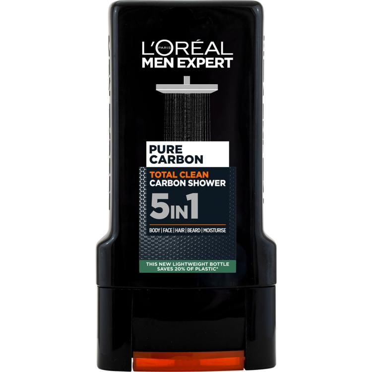 L&#039;Oréal Paris Men Expert Pure Carbon 5in1 Gel de duș pentru bărbați 300 ml