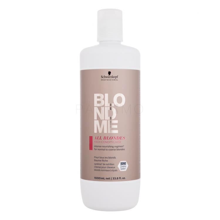 Schwarzkopf Professional Blond Me All Blondes Rich Balsam de păr pentru femei 1000 ml