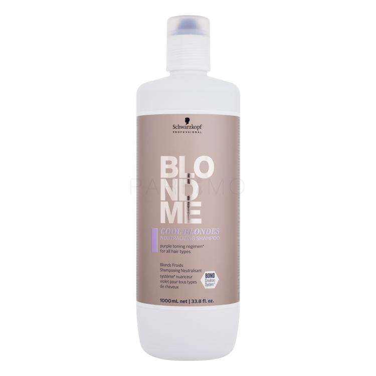 Schwarzkopf Professional Blond Me Cool Blondes Neutralizing Shampoo Șampon pentru femei 1000 ml