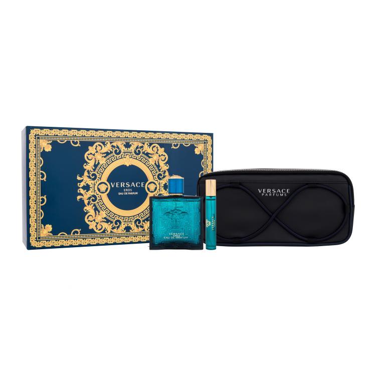 Versace Eros SET2 Set cadou Apă de parfum 100 ml + apă de parfum 10 ml + geantă cosmetică