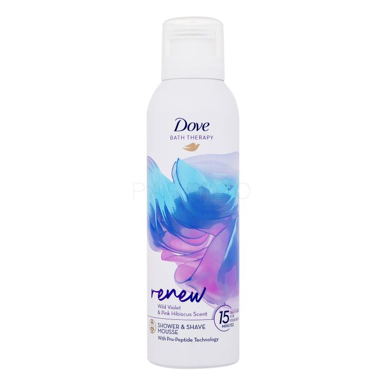 Dove Bath Therapy Renew Shower &amp; Shave Mousse Spumă de duș pentru femei 200 ml