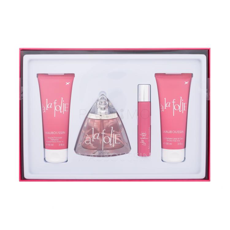 Mauboussin Mauboussin à la Folie Set cadou Apă de parfum 100 ml + gel de duș 90 ml + loțiune de corp 90 ml + apă de parfum 20 ml