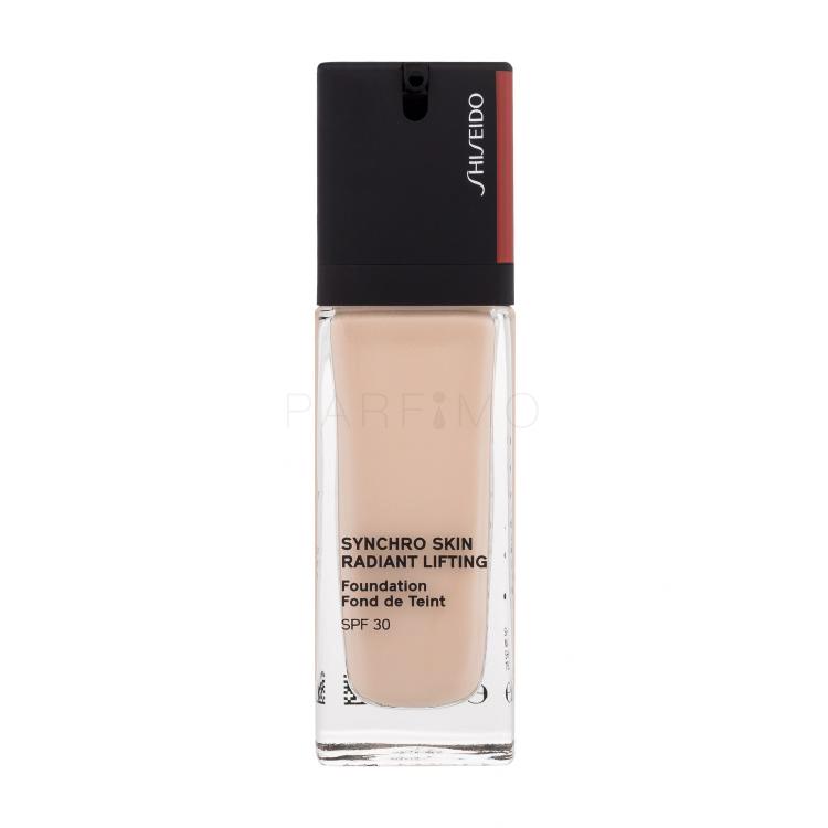 Shiseido Synchro Skin Radiant Lifting SPF30 Fond de ten pentru femei 30 ml Nuanţă 120 Ivory