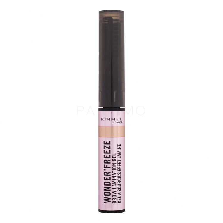 Rimmel London Wonder&#039;Freeze Brow Lamination Gel Gel și ceară pentru femei 6 g Nuanţă 002 Blonde