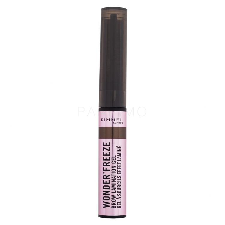 Rimmel London Wonder&#039;Freeze Brow Lamination Gel Gel și ceară pentru femei 6 g Nuanţă 003 Medium Brown