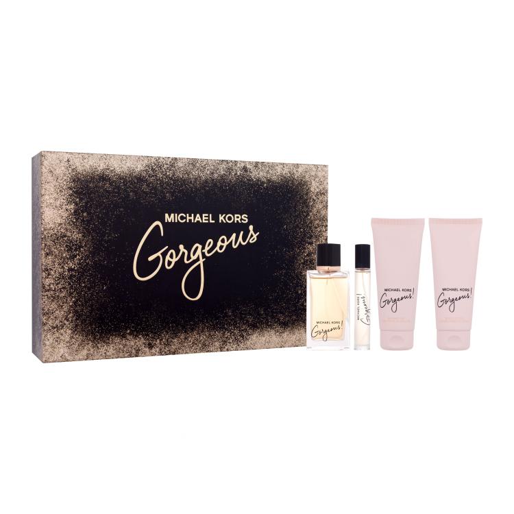 Michael Kors Gorgeous! Set cadou Apă de parfum 100 ml + apă de parfum 10 ml + loțiune de corp 100 ml + gel de duș 100 ml