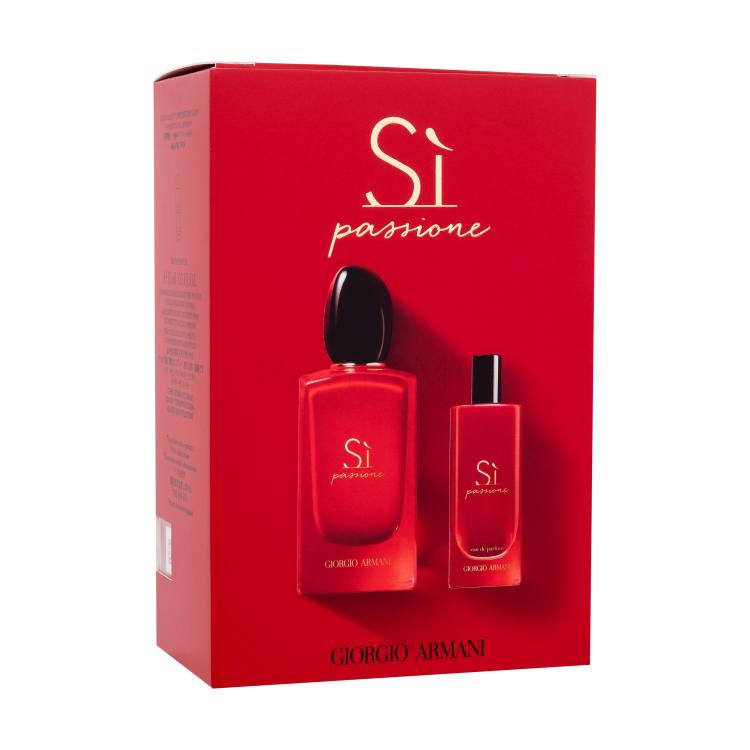 Giorgio Armani Sì Passione Set cadou Apă de parfum 100 ml + apă de parfum 15 ml