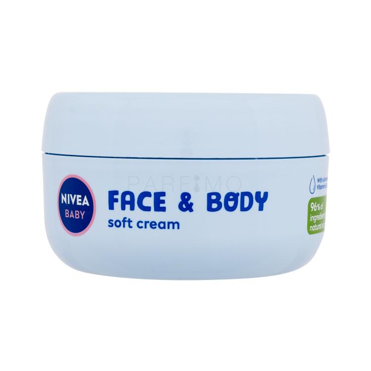 Nivea Baby Face &amp; Body Soft Cream Cremă de zi pentru copii 200 ml