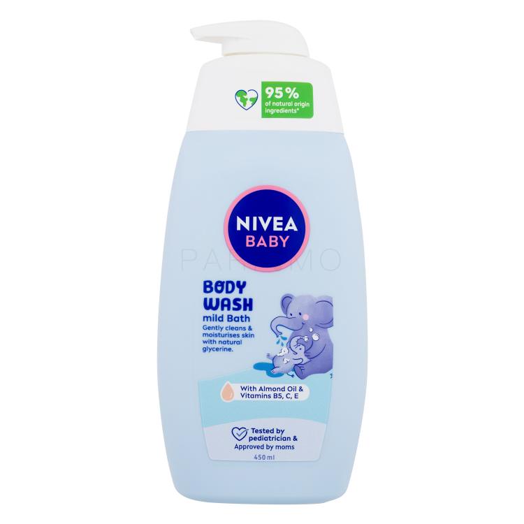 Nivea Baby Body Wash Mild Bath Gel de duș pentru copii 450 ml