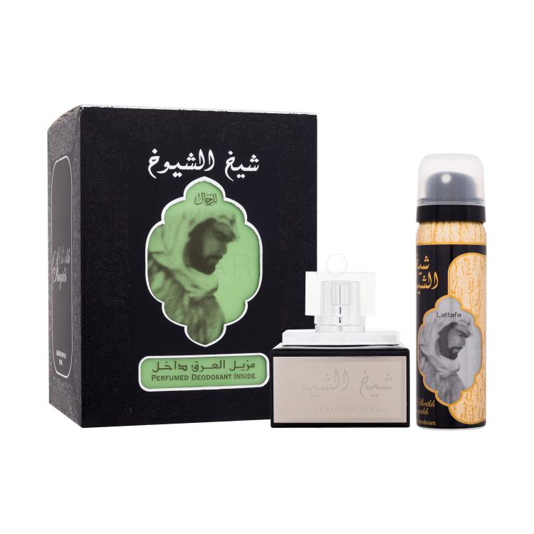 Lattafa Sheikh Al Shuyukh Set cadou Apă de parfum 50 ml + deodorant 75 ml