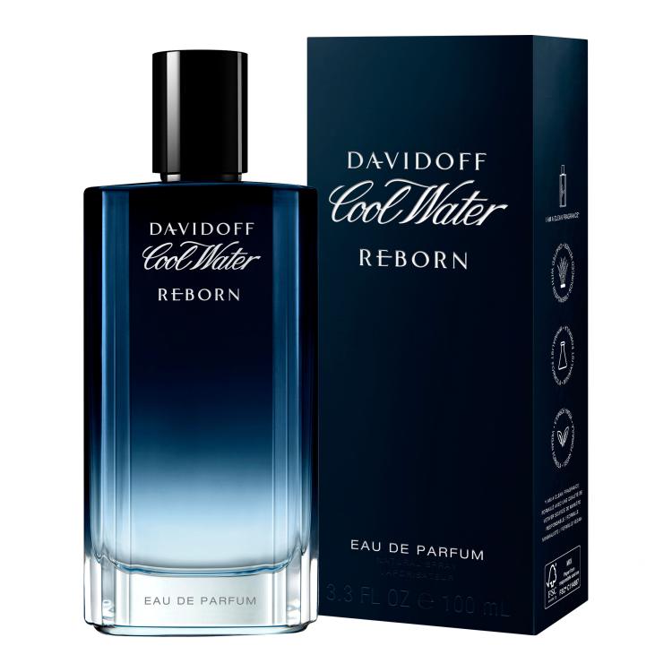 Davidoff Cool Water Reborn Apă de parfum pentru bărbați 100 ml Cutie cu defect