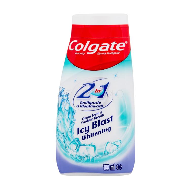 Colgate Icy Blast Whitening Toothpaste &amp; Mouthwash Pastă de dinți 100 ml