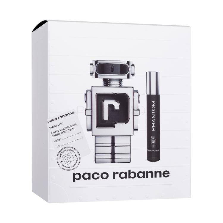 Paco Rabanne Phantom Set cadou Apă de toaletă 100 ml + apă de toaletă 20 ml