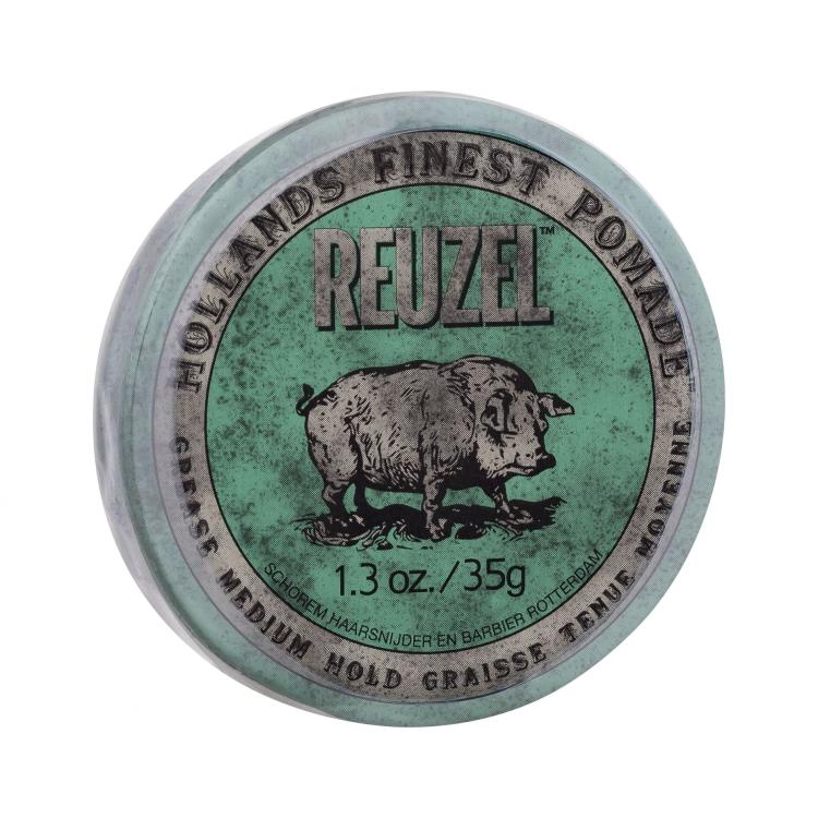 Reuzel Hollands Finest Pomade Grease Medium Hold Ceară de păr pentru bărbați 35 g