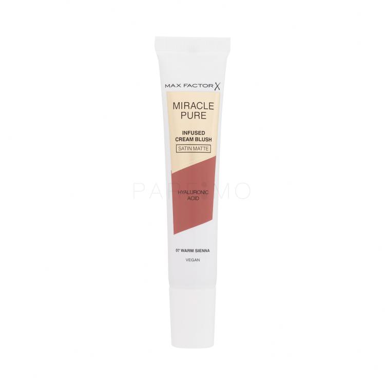 Max Factor Miracle Pure Infused Cream Blush Fard de obraz pentru femei 15 ml Nuanţă 07 Warm Sienna