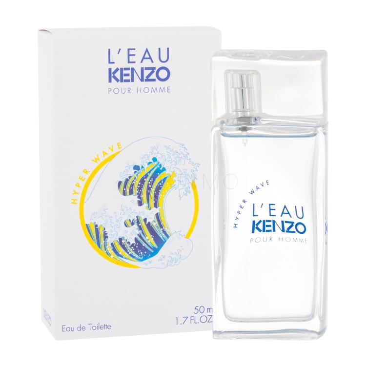 KENZO L´Eau Kenzo Pour Homme Hyper Wave Apă de toaletă pentru bărbați 50 ml Cutie cu defect