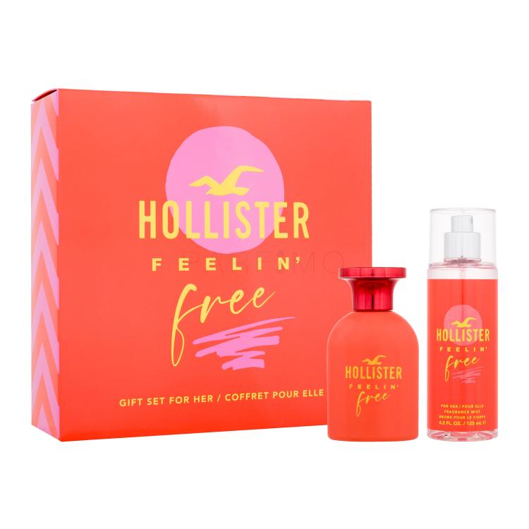 Hollister Feelin&#039; Free Set cadou Apă de parfum 50 ml + spray de corp 125 ml