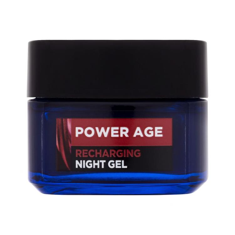 L'Oréal Paris Men Expert Power Age Recharging Night Gel Cremă gel pentru bărbați 50 ml