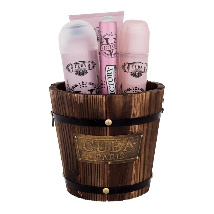 Cuba Victory Set cadou Apă de parfum 100 ml + apă de parfum 35 ml + spray de corp 200 ml + loțiune de corp 200 ml Ambalaj deteriorat