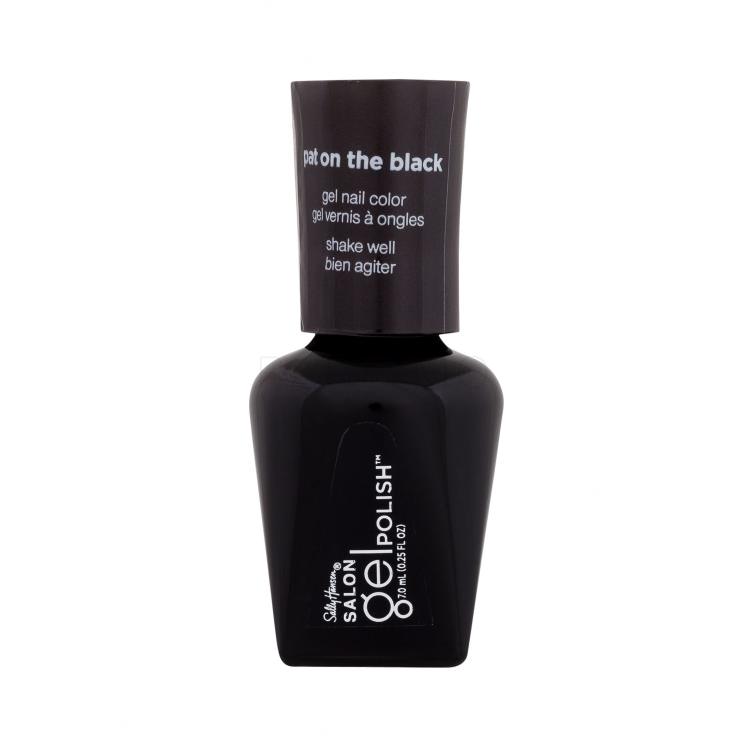 Sally Hansen Salon Gel Polish Gel Nail Color Lac de unghii pentru femei 7 ml Nuanţă 260 Pat On The Black