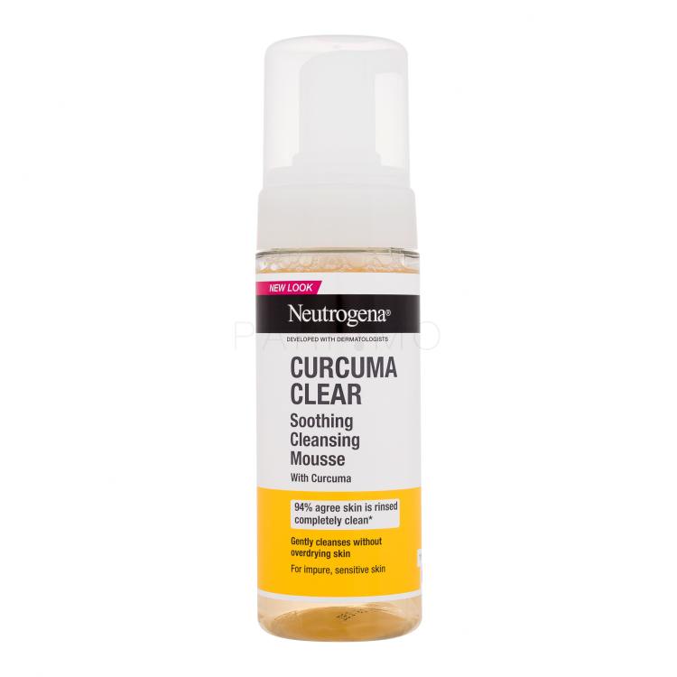 Neutrogena Curcuma Clear Soothing Cleansing Mousse Spumă facială 150 ml