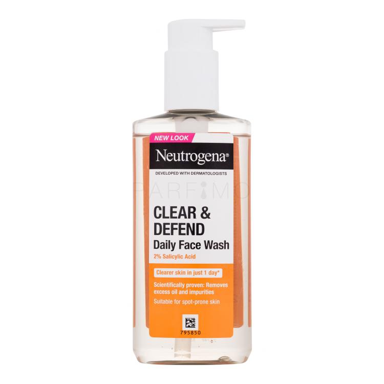 Neutrogena Clear &amp; Defend Daily Face Wash Gel demachiant 200 ml