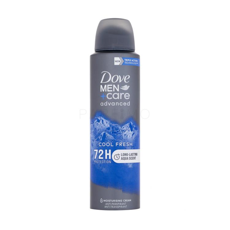 Dove Men + Care Advanced Cool Fresh 72H Antiperspirant pentru bărbați 150 ml Sticla cu defect